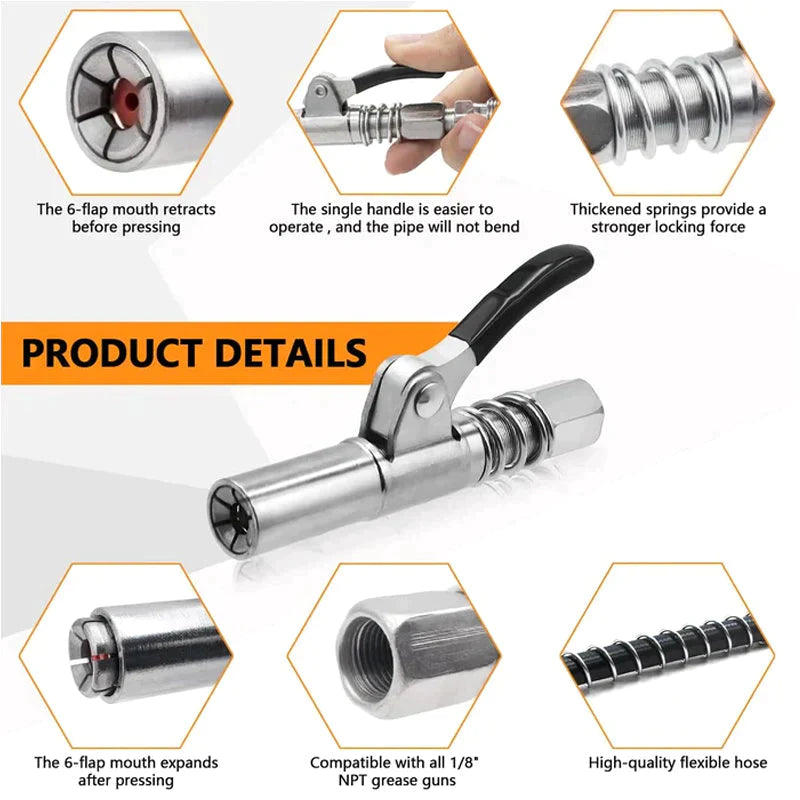 Lisslune | Strong lock on lubricating couplings