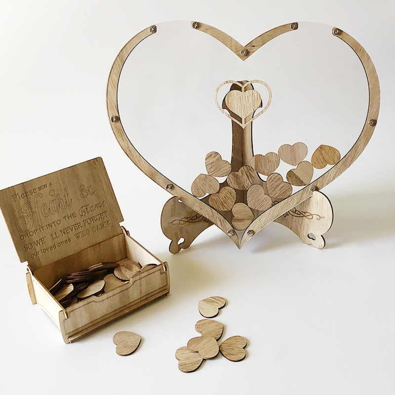 Lisslune | Wood Heart Ornament