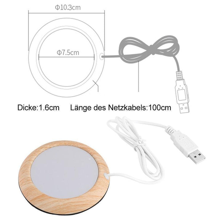 Lisslune | BEQUEE USB Beverage Warmer Electric Coaster Heater for Office/Home