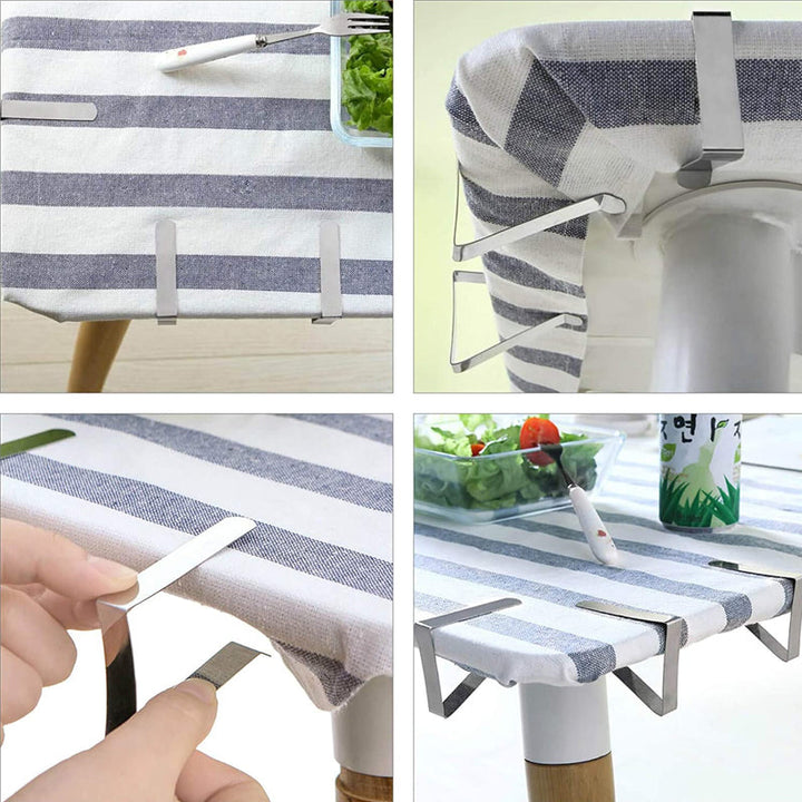 Lisslune | Stainless Steel Tablecloth Clips (Set of 4)