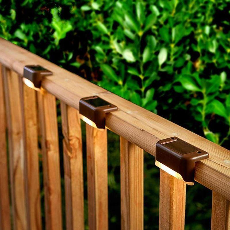 Lisslune | Waterproof Stair Solar Lights for Outdoors (4 pieces)