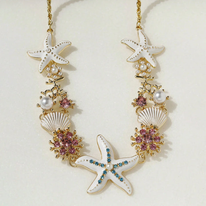 Lisslune | Shell Starfish Pearl Necklace