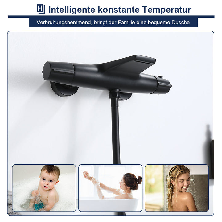 Lisslune | Thermostat waterfall bathtub faucet faucet bathtub shower thermostat for bathroom