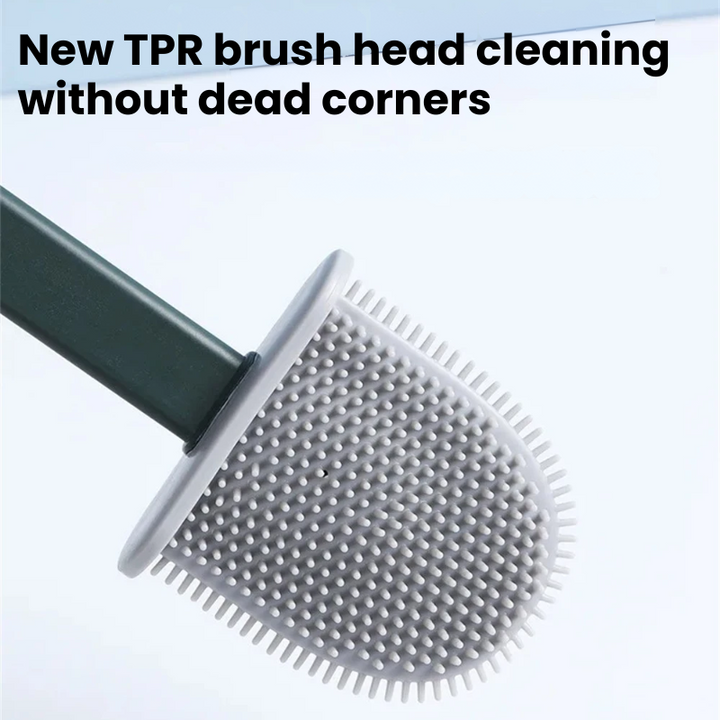 Lisslune | Silicone Toilet Brush | Flexible, Long-Lasting Bristles for Advanced Bathroom Hygiene
