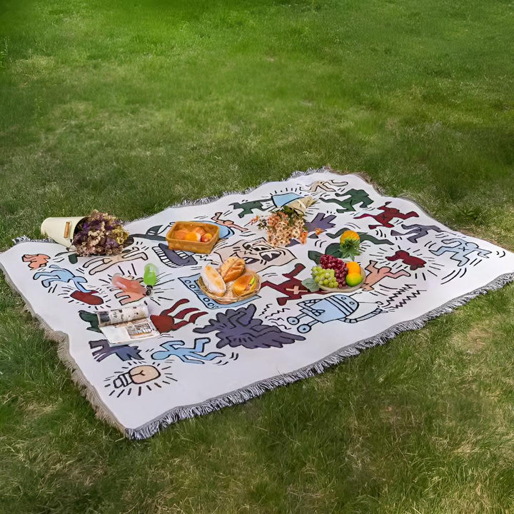 Lisslune | Bold Expressions Tassel Blanket