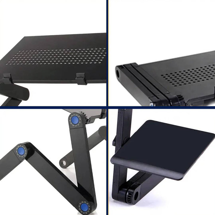 Lisslune | Adjustable Laptop Stand for Bed, Couch & Desk - Ergonomic Design with Cooling Function for Comfort and Productivity
