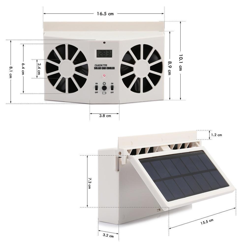 Lisslune | Solar-powered Car Cooler Fan
