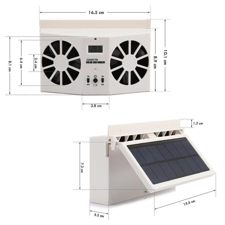 Lisslune | Solar-powered Car Cooler Fan