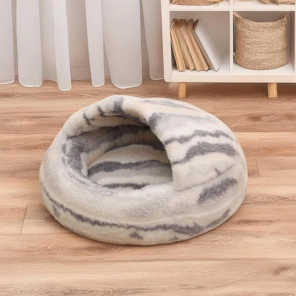Lisslune | Lavish Marble Striped Pet Bed