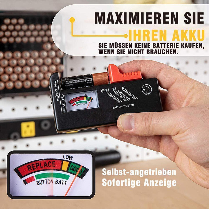 Lisslune | Battery storage box with universal battery tester