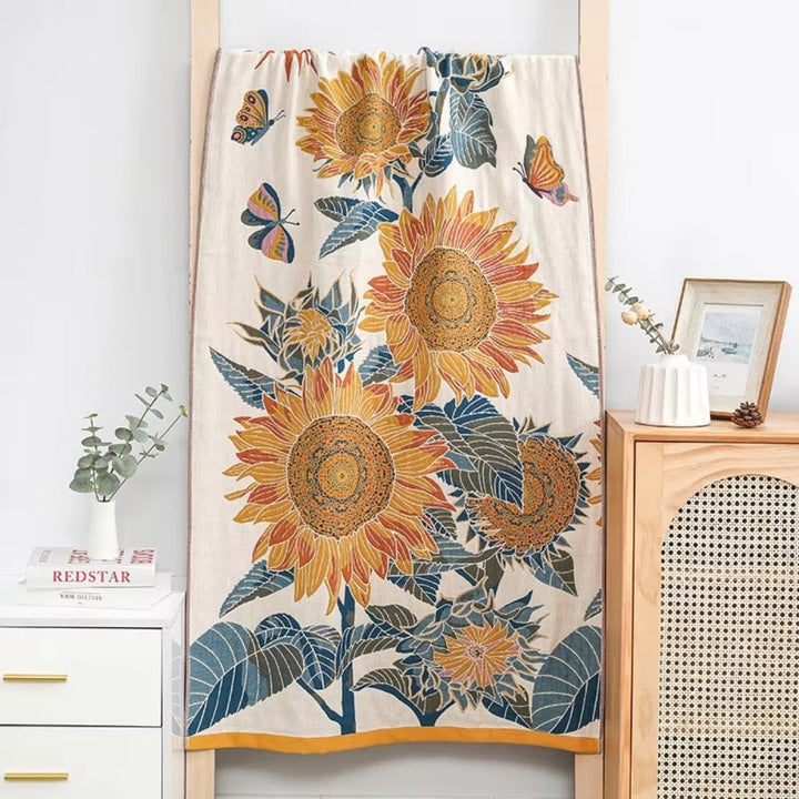 Lisslune | Savanna Bloom Cotton Bath Towel
