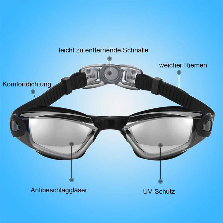 Lisslune | No leak anti-fog UV protection triathlon swim goggles