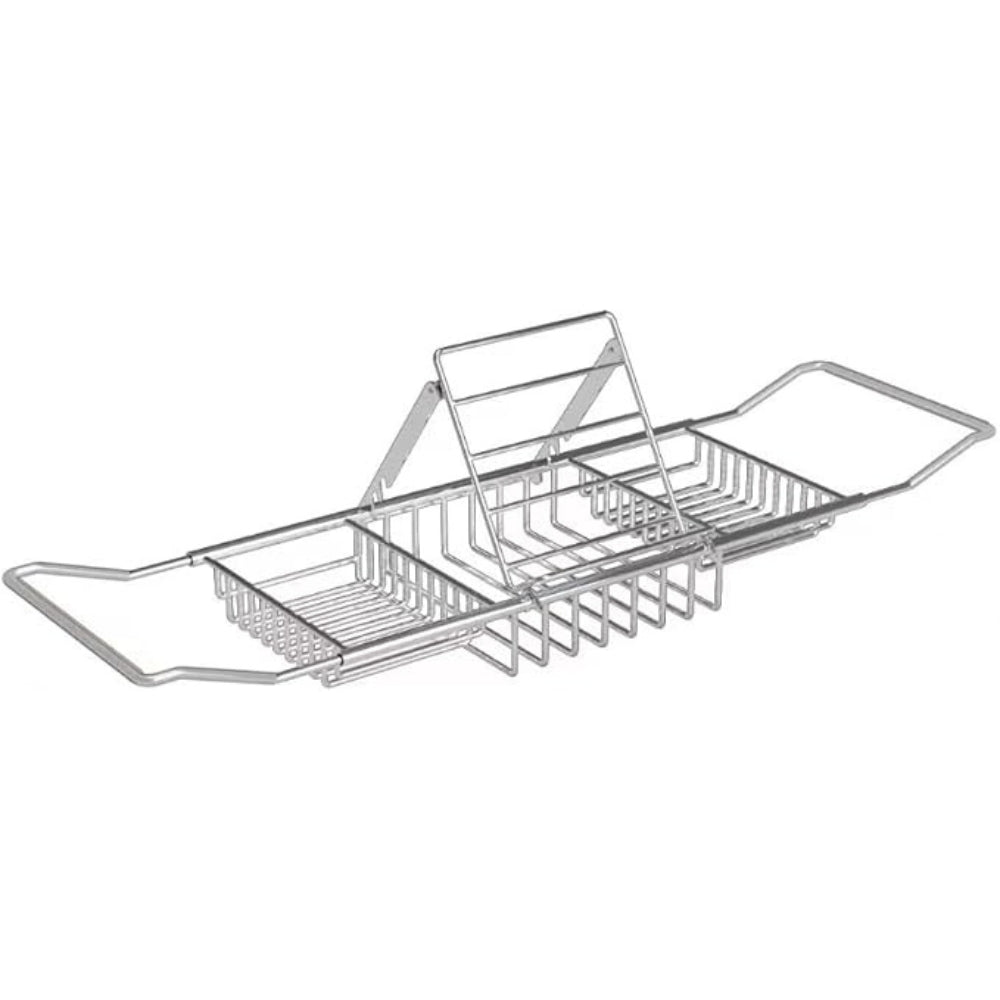 Lisslune | Adjustable Stainless Steel Bathtub Caddy Tray