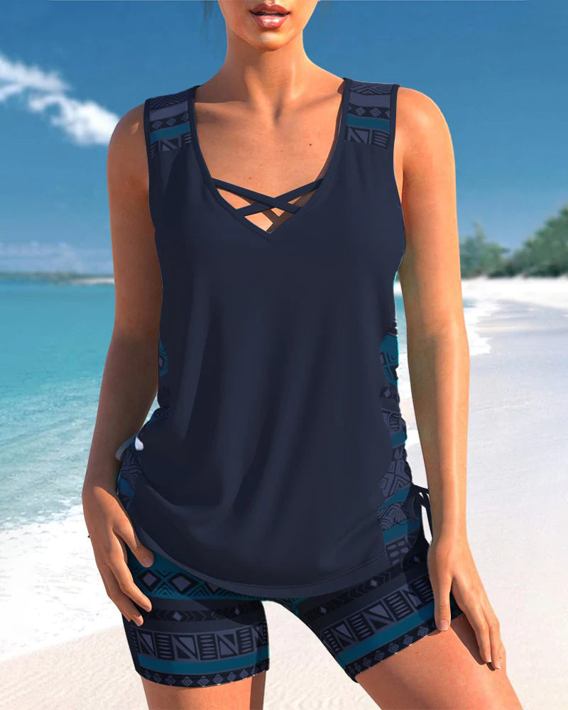 Lisslune | Print Tankini Set