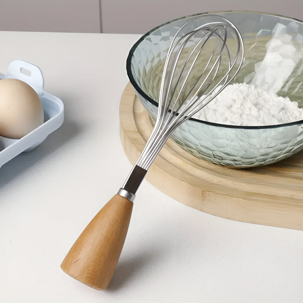 Lisslune | Mini Whisk with Wooden Grip
