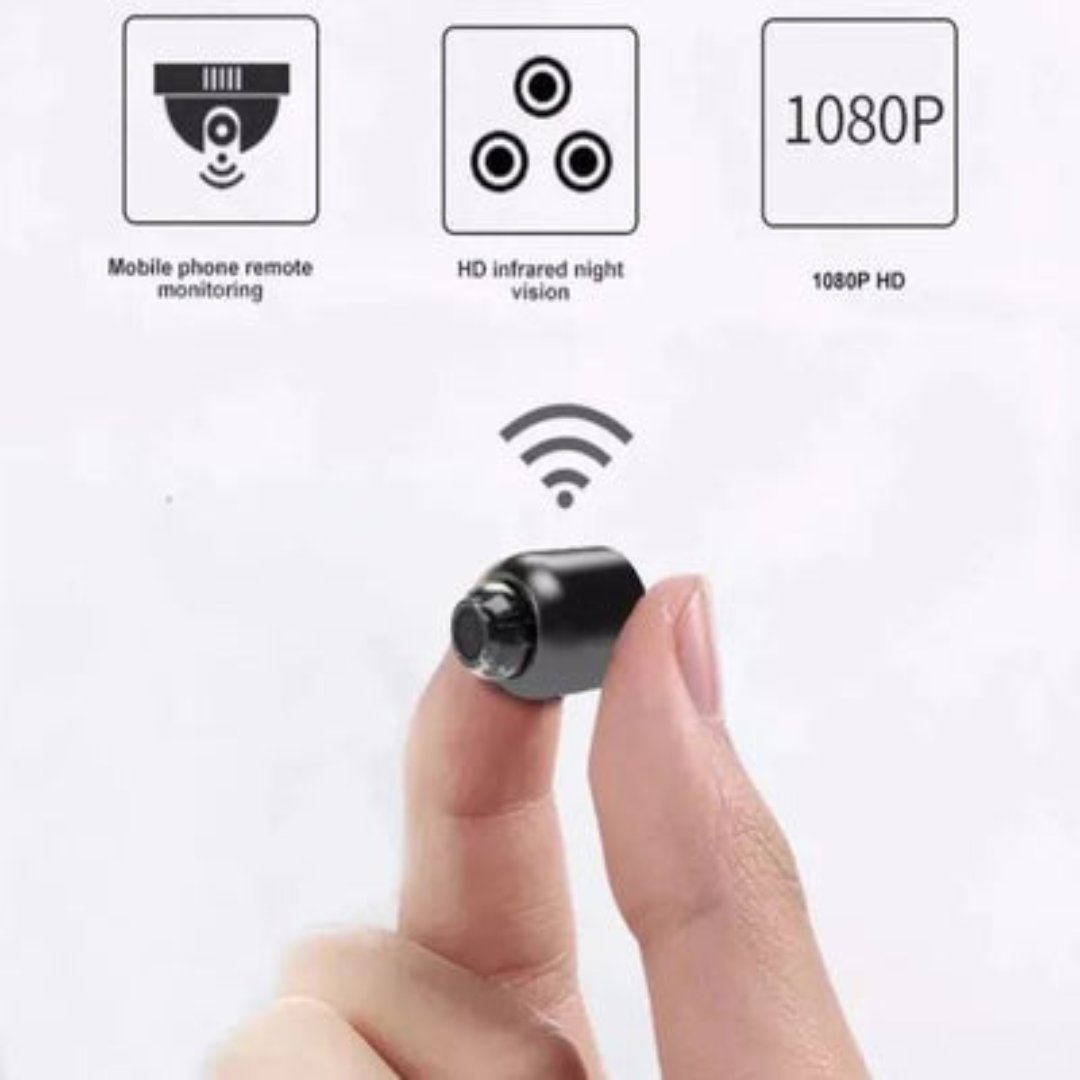 Lisslune | Mini Wireless Hidden Camera and Audio - Tiny Surveillance Mini Spy Cameras Wireless Nanny Monitoring