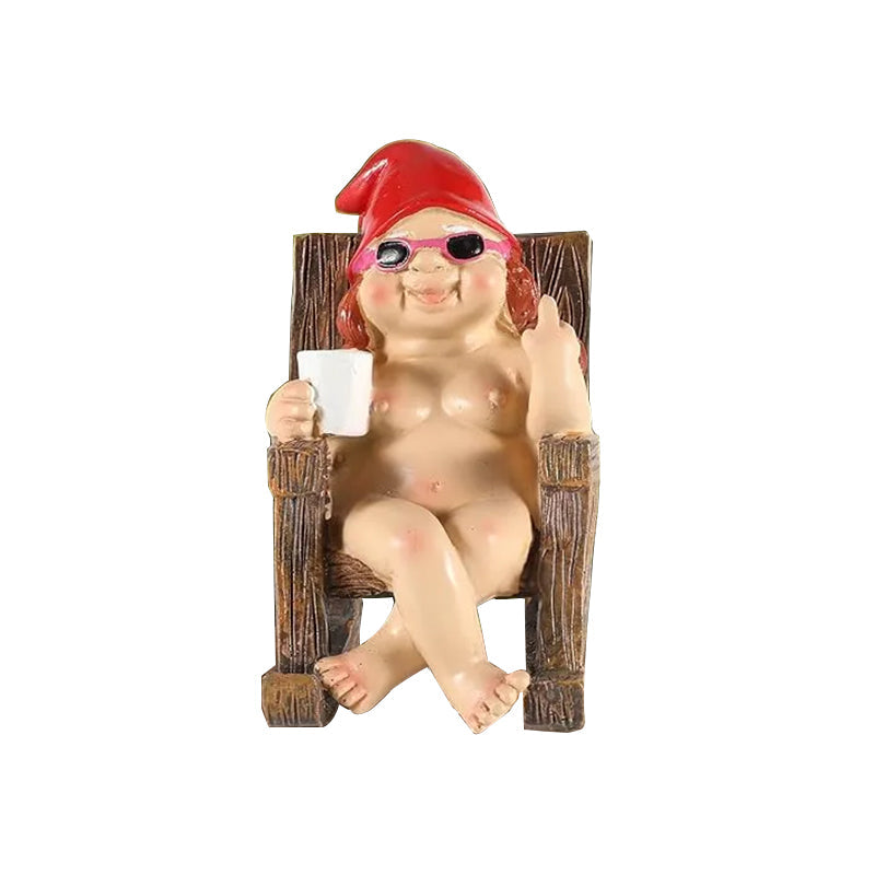 Lisslune | Cheeky Garden Gnome Funny Statue