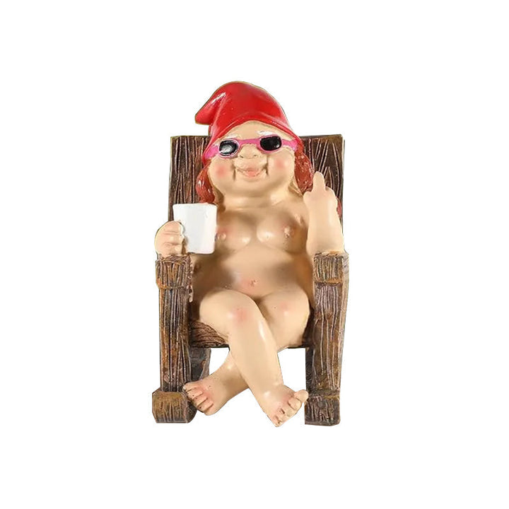 Lisslune | Cheeky Garden Gnome Funny Statue