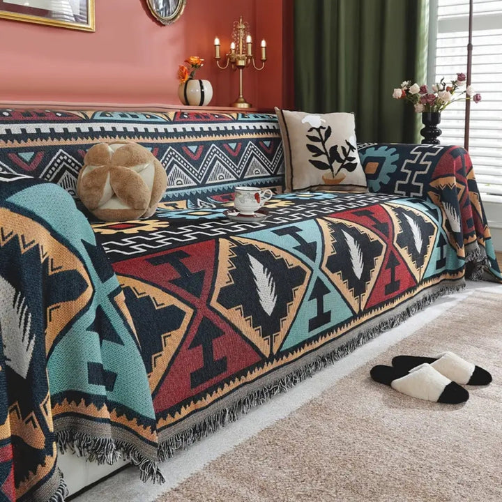 Lisslune | Aztec Geometric Pattern Sofa Cover