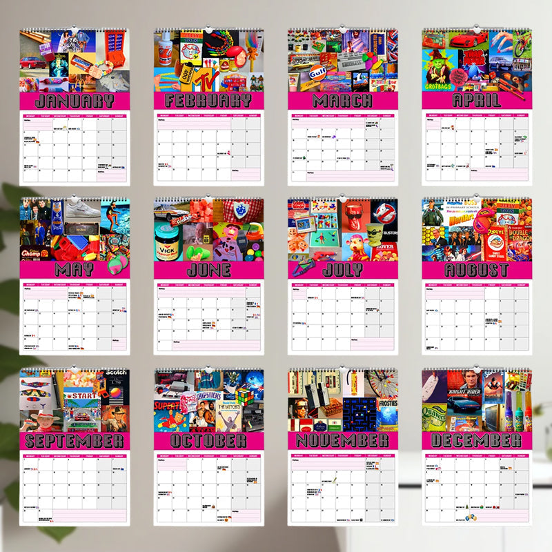Lisslune | Back to the 80s - Wall Calendar 2025