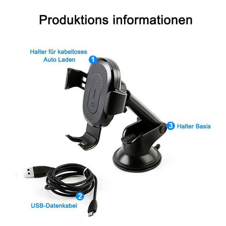 Lisslune | 3 in 1 Wireless Charger and Car Phone Holder