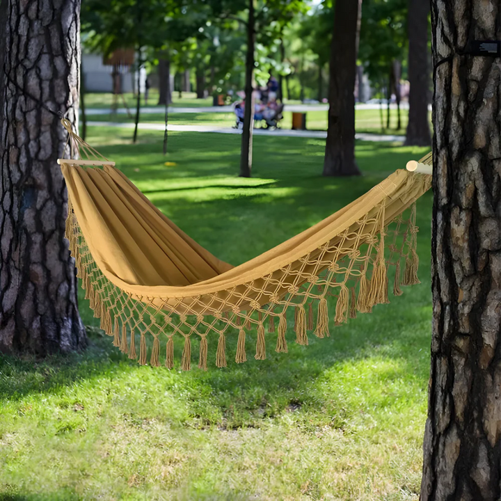 Lisslune | Luxury Hammock – Comfortable and Sturdy Hammock for Garden, Balcony and Camping