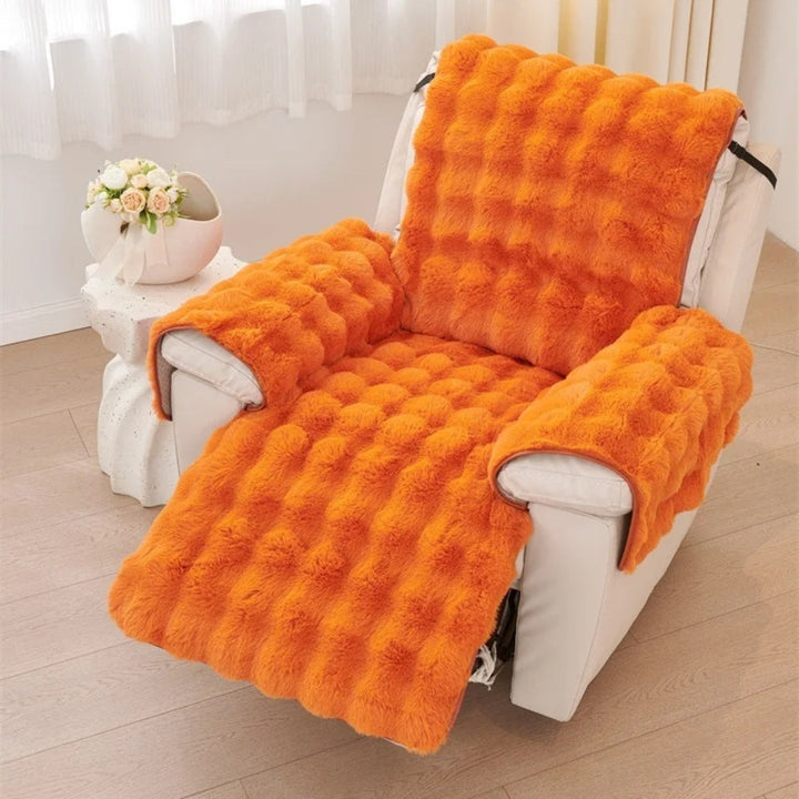 Lisslune | Synthetic Fur Recliner Sofa Cover