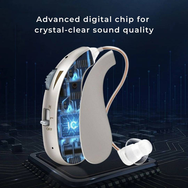 Lisslune | Rechargeable Digital Hearing Aid for Clear Sound Amplification & Daily Comfort - Ideal for Adults & Seniors