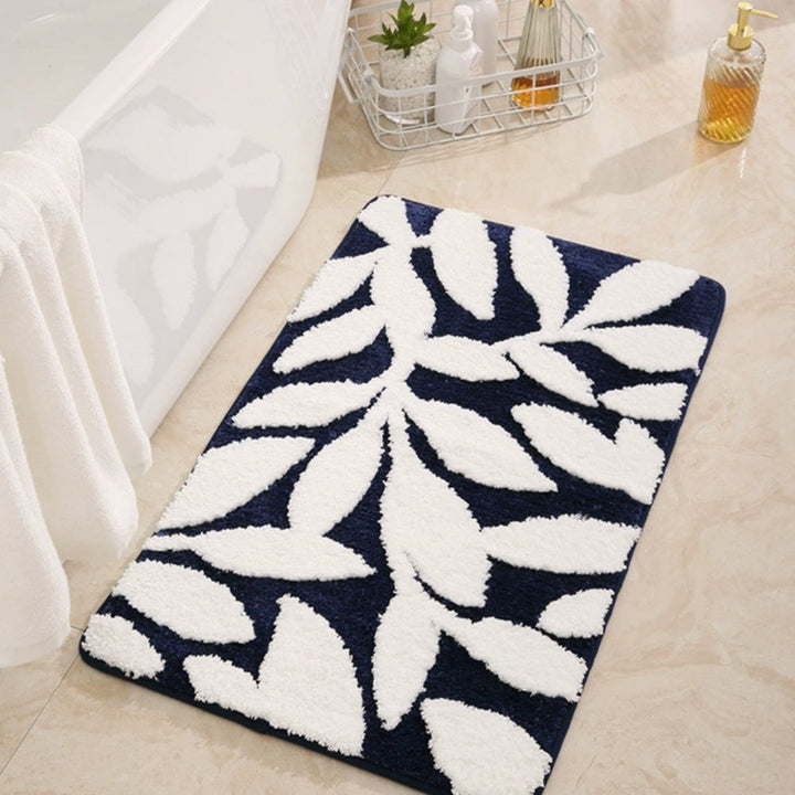 Lisslune | Zyphire Leaf Pattern Bath Mat