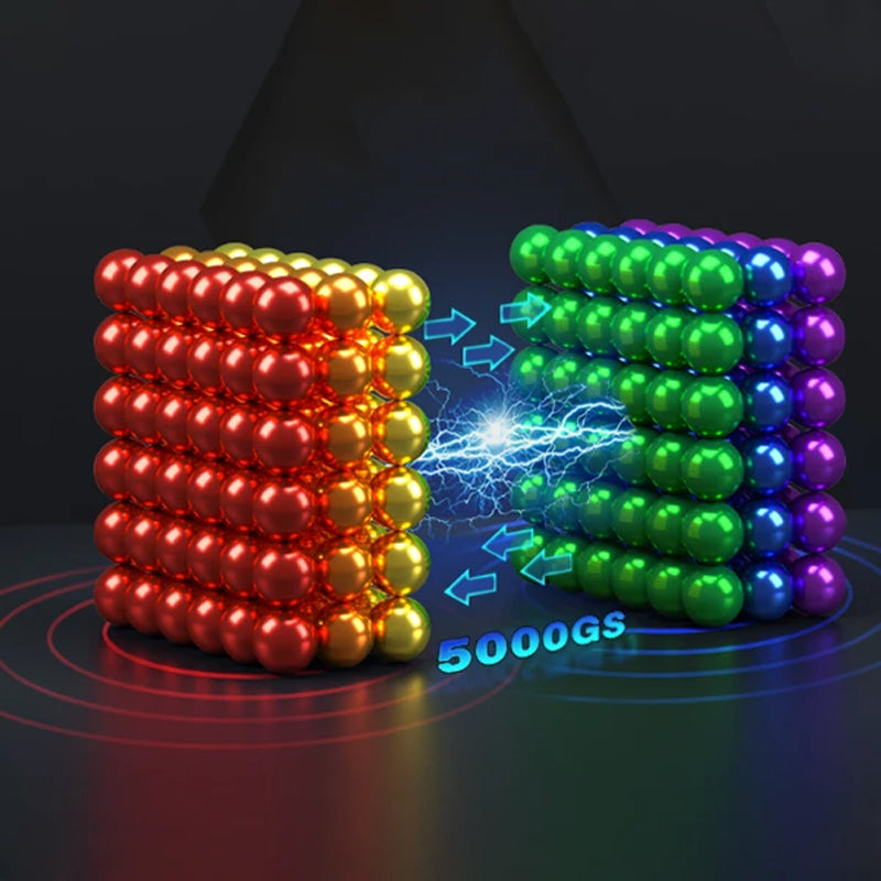 Lisslune | Multicolored DigitDots 216 Pieces Magnet Balls