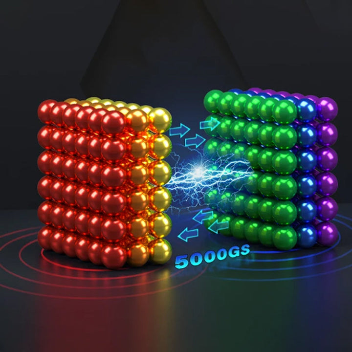 Lisslune | Multicolored DigitDots 216 Pieces Magnet Balls