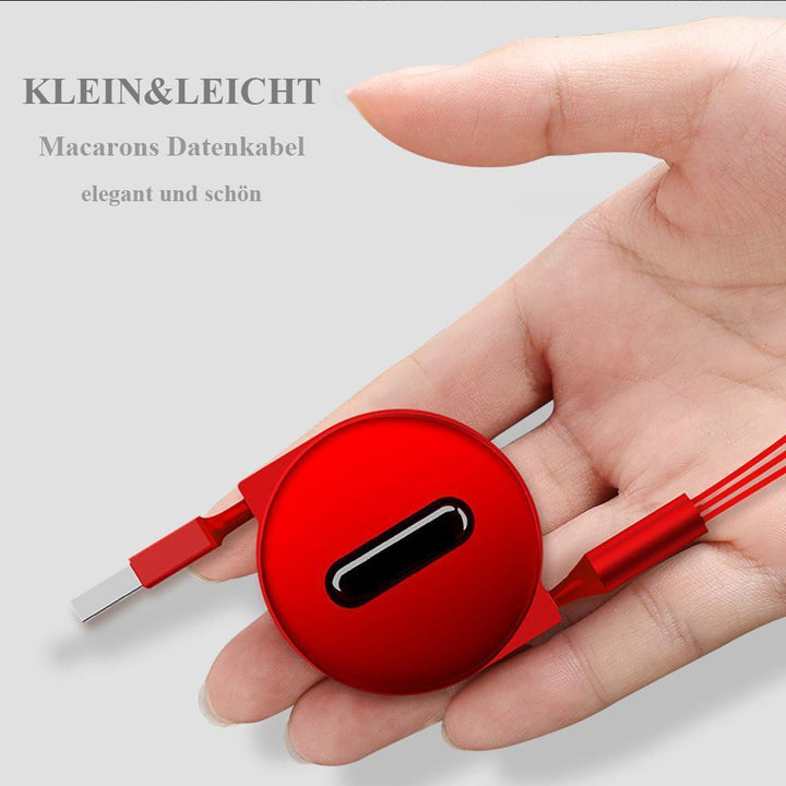 Lisslune | Bequee 3-1 Retractable Charging Cable for IOS, Micro and Type-c