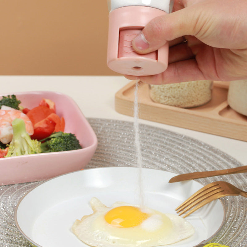 Lisslune | Salt and Pepper Shaker Precise Quantitative Press Type
