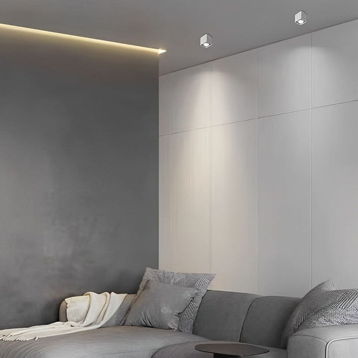 Lisslune | Square Adjustable Ceiling Lamp with Dimmable LED Light