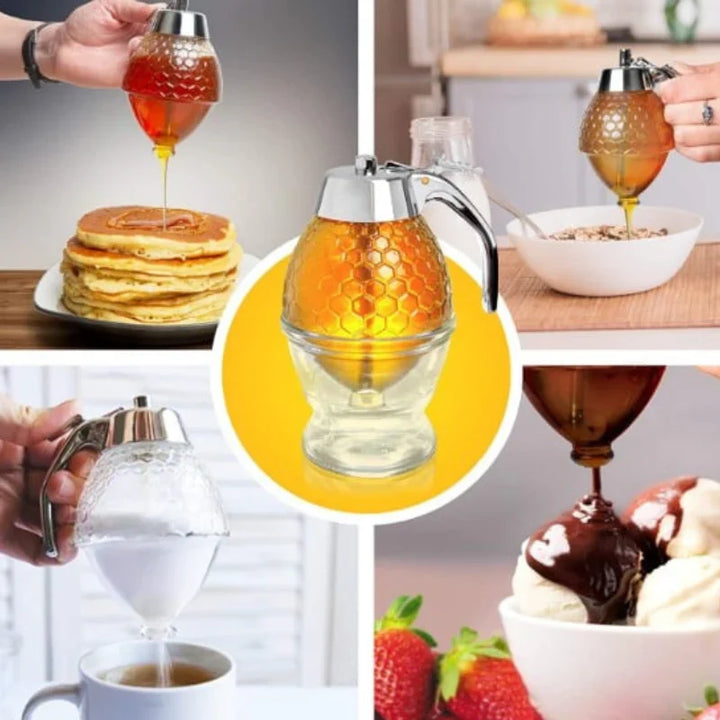 Lisslune | Stylish Honey Dispenser with Drip-Free Technology – Precise Dispensing without Spillage