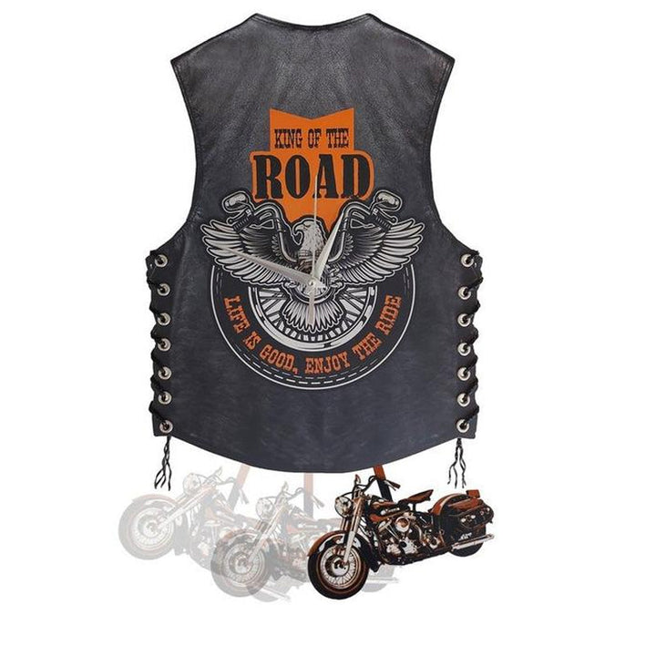 Lisslune | Creative Vest Motorcycle Wall Clock Decoration