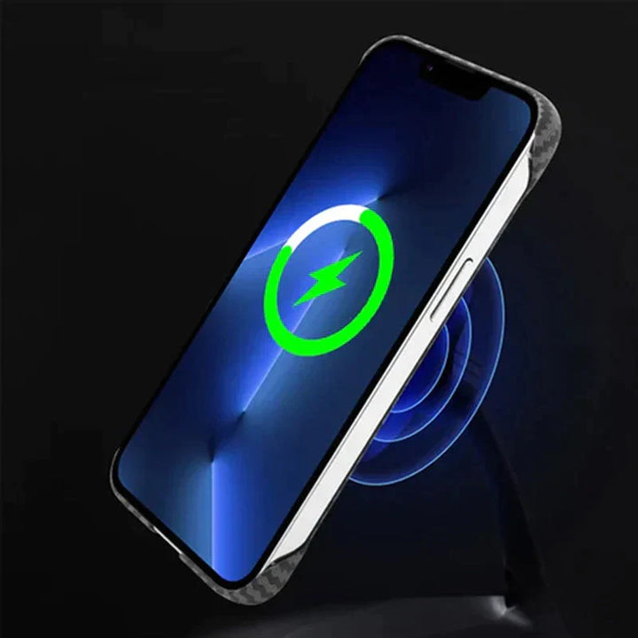 Lisslune | Frameless Magnetic Phone Case Made of Carbon Fiber for iPhone