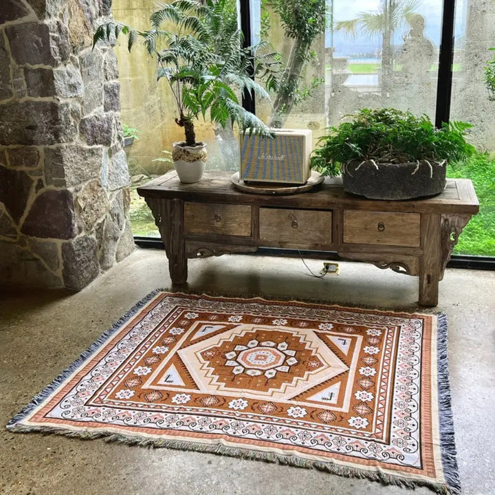 Lisslune | Bohemian Desert Mirage Throw Blanket
