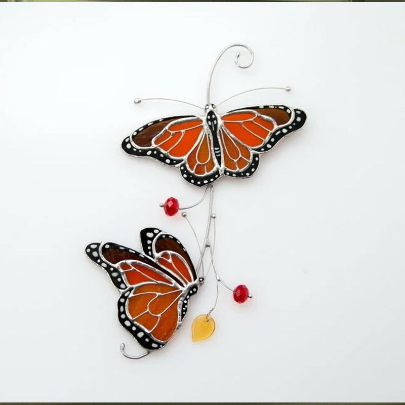 Lisslune | Butterfly Dragonfly Glass Pendant