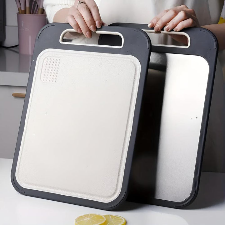 Lisslune | Reversible Stainless Steel Cutting Board