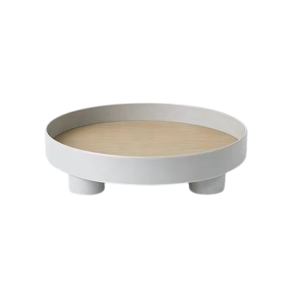 Lisslune | Modern Round Wooden Barbara Tray