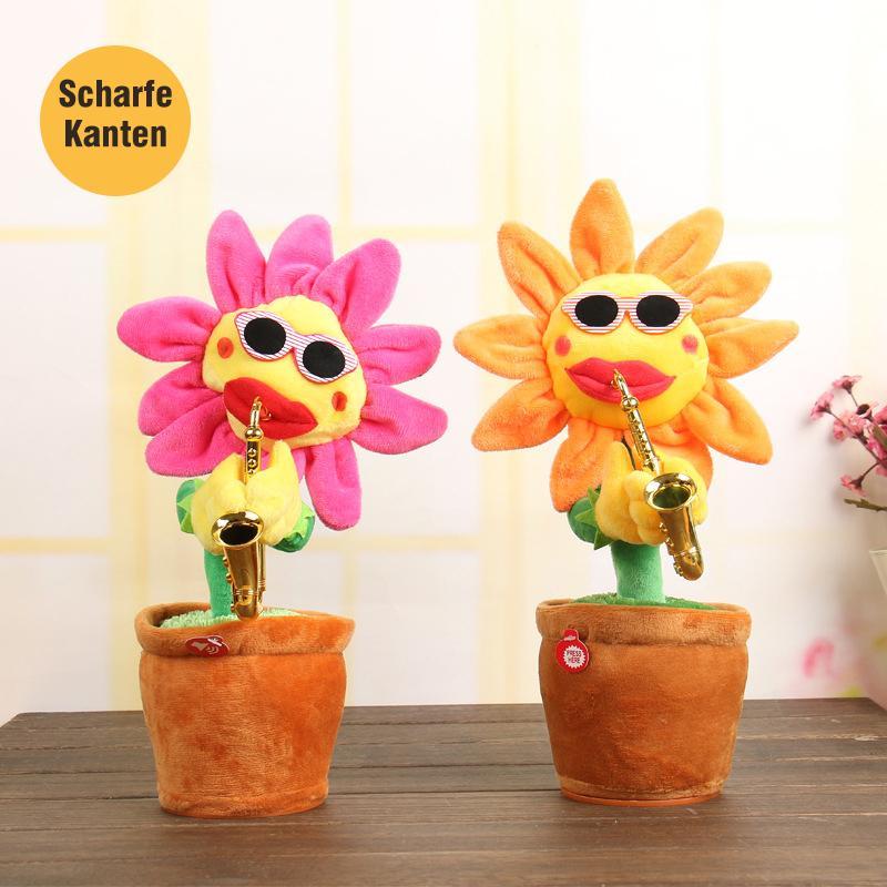 Lisslune | Dancing Sunflower Singer with Saxophone, funny toy