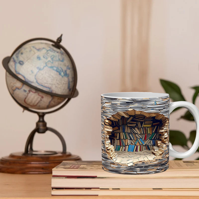 Lisslune | 3D bookshelf mug
