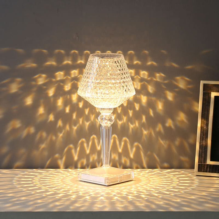Lisslune | Rechargeable Crystal Lampshade Touch LED Lamp
