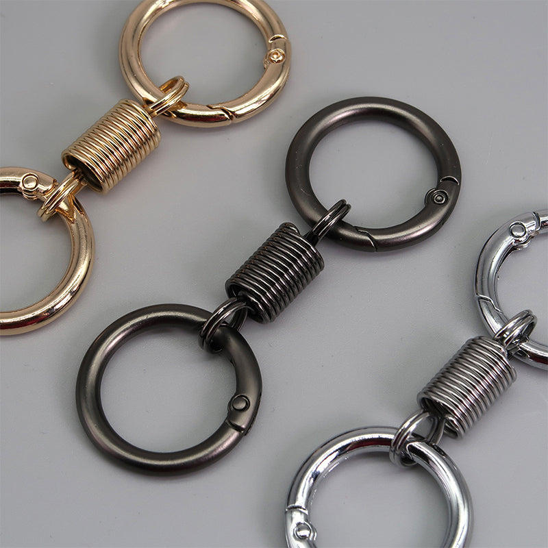 Lisslune | Nordic Retro Spring Double Ring Keychain