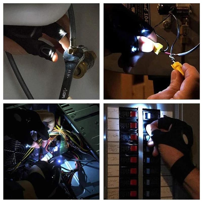 Lisslune | LED gloves with waterproof lighting