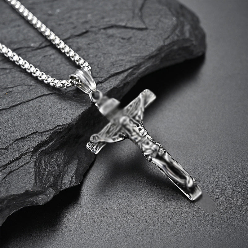 Lisslune | Titanium Steel Cross Pendant Necklace