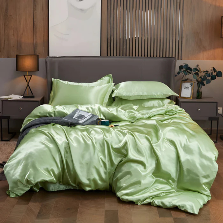 Lisslune | Rayon Bedding Set with Soft Breathable Duvet Cover