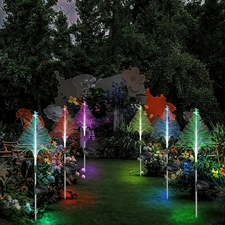 Lisslune | LightGarden Solar Set – 3 Color Changing LED Garden Lights on Solar Power