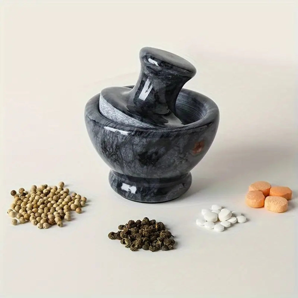 Lisslune | Marble Mortar & Pestel Spices Grinder